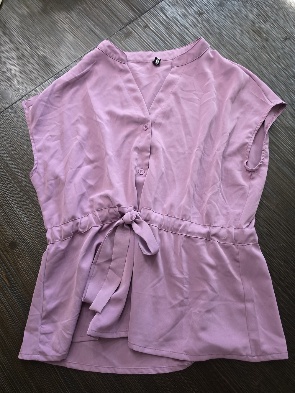 Women’s Tie-Waist V-Neck Top - Pink